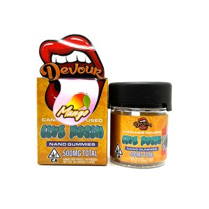 DEVOUR LIVE ROSIN NANO GUMMIES 500MG - MANGO
