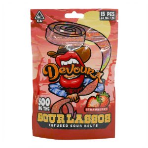 DEVOUR SOUR LASSOS - STRAWBERRY